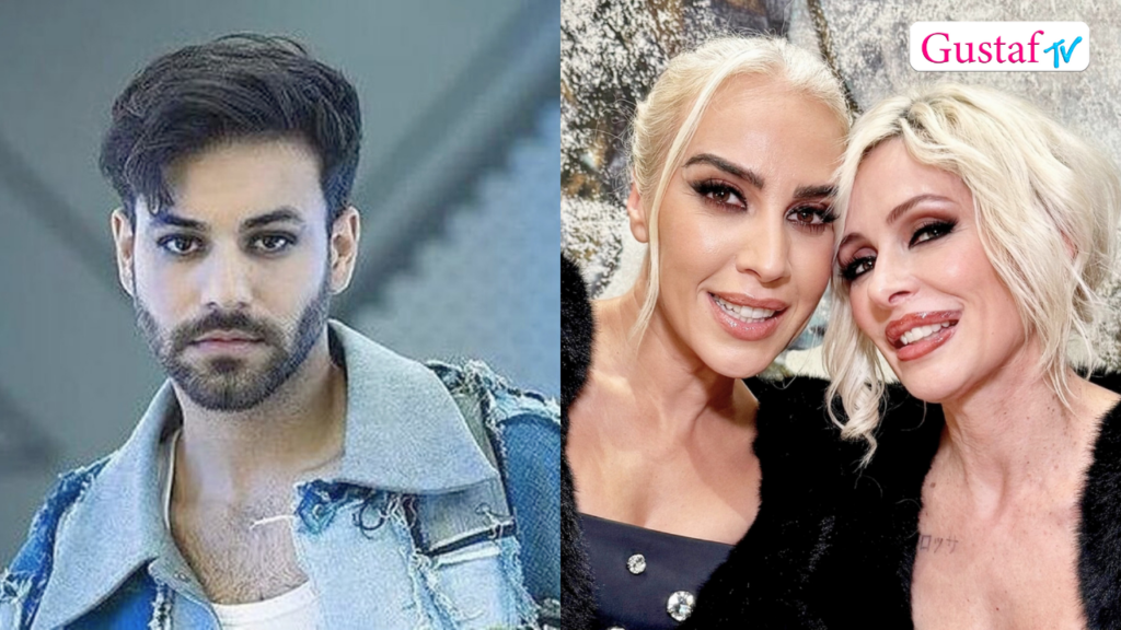 Mónica Naranjo, con Mary, de Nebulossa y Agoney.