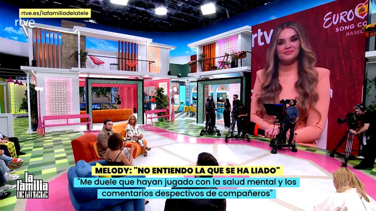 Melody en ‘ La familia de la tele’ en RTVE